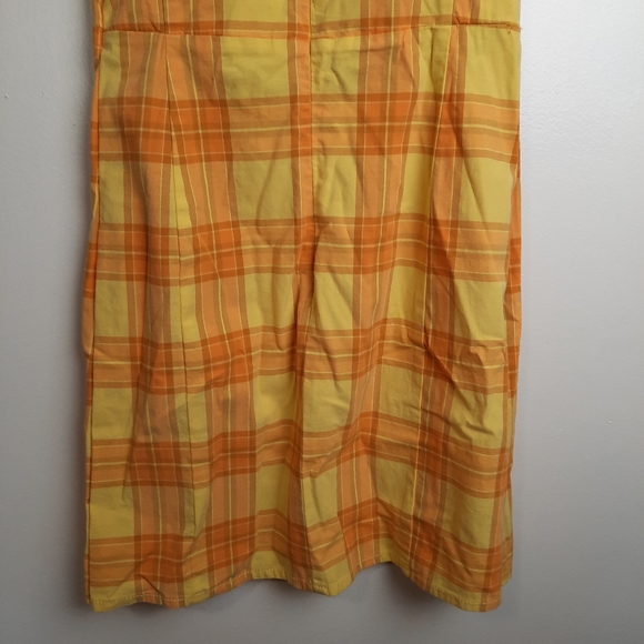 Arizona Jean Co yellow plaid dress - Picture 8 of 10